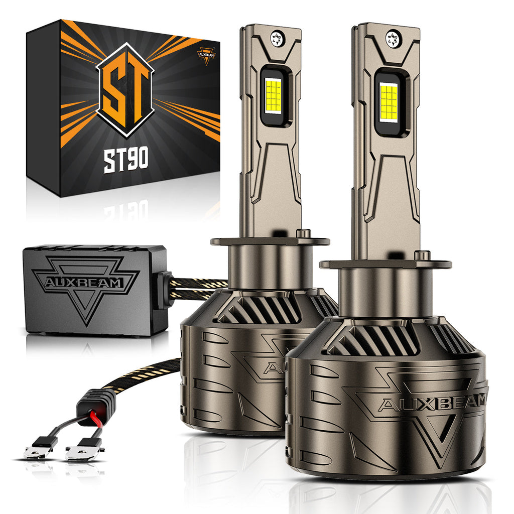 Auxbeam H1 LED Headlight Bulbs 180W ST90 Series High Power 2 Bulbs