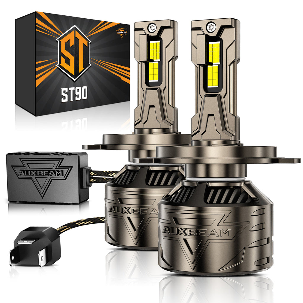 Auxbeam H4/9003 LED Headlight Bulbs 180W ST90 Series High Power 2 Bulbs