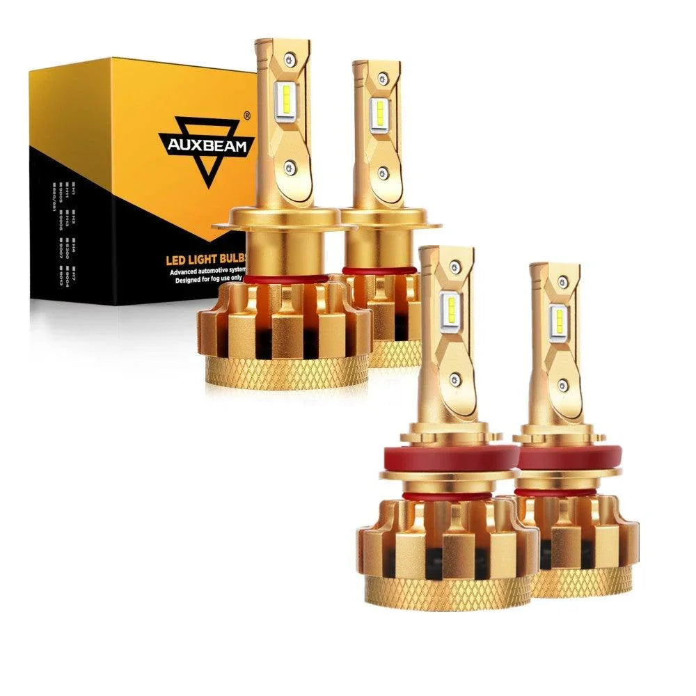 Auxbeam F-16 Plus Series LED High/Low Beam Bulb Bundle for 2015-2019 Hyundai