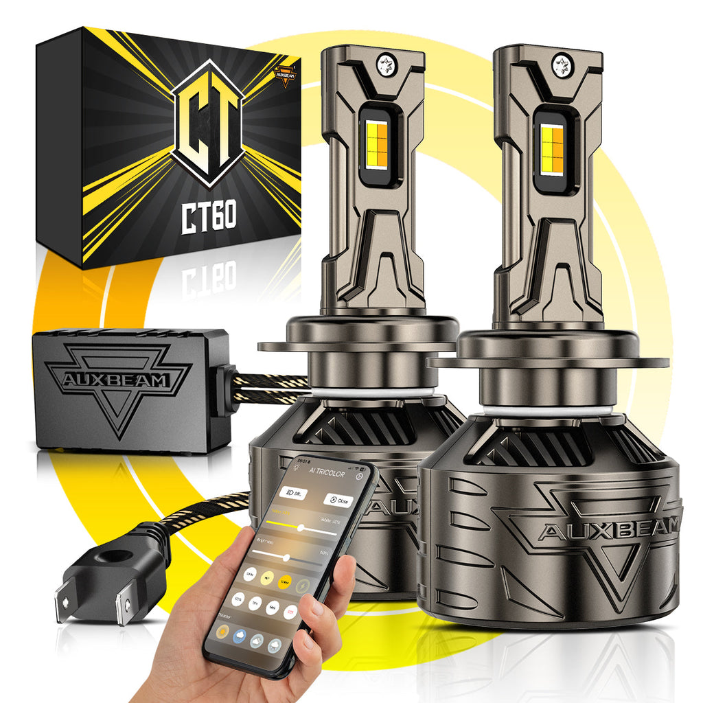 Auxbeam H7 LED Bulb Fog Light/Low Beam Lighs 120W CT60 Series