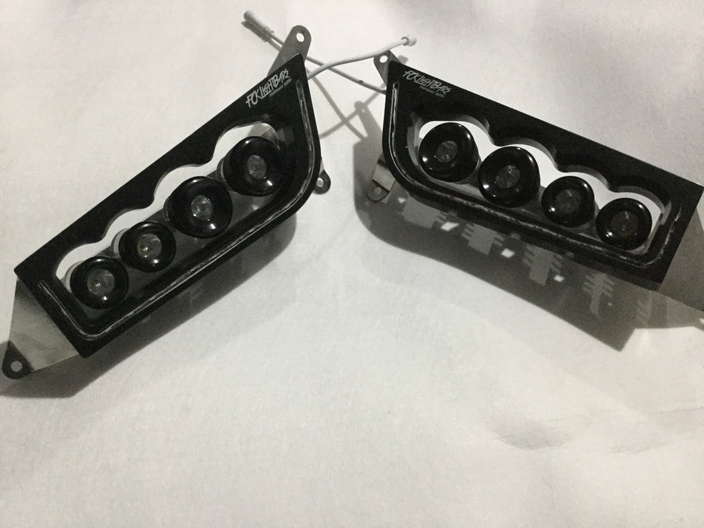 Polaris RZR Headlights Terminator Series - RGB Halo 