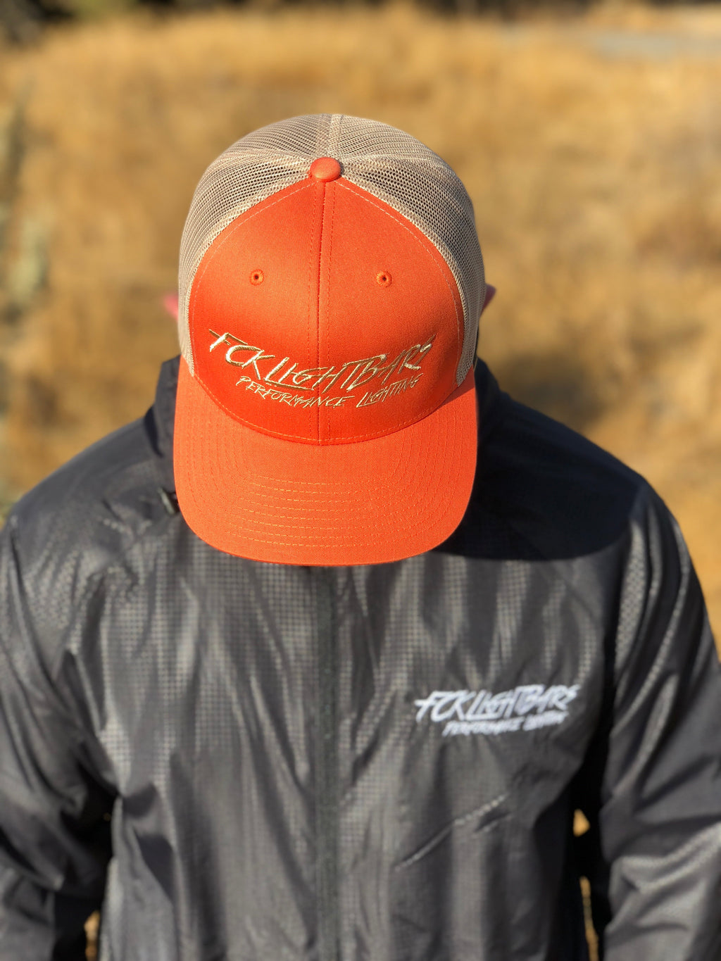 Snapback Hat (Orange and White)