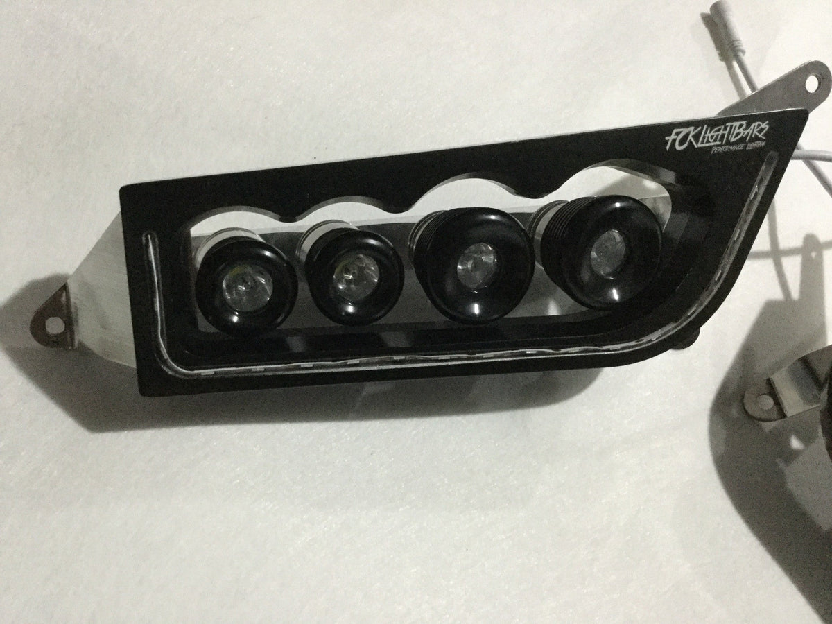 Polaris RZR Headlights Terminator Series - RGB Halo 