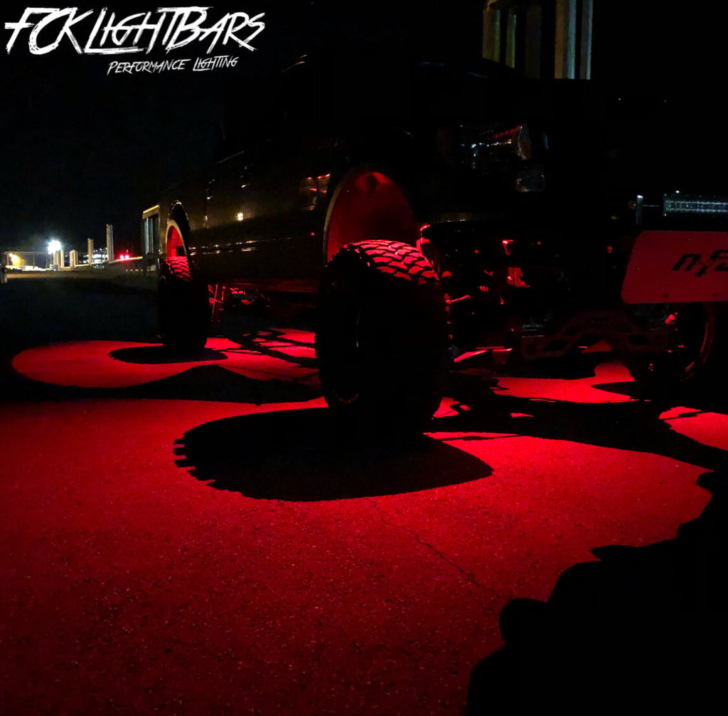 High Intensity RGB Multi Color Rock Light Kit (Red)