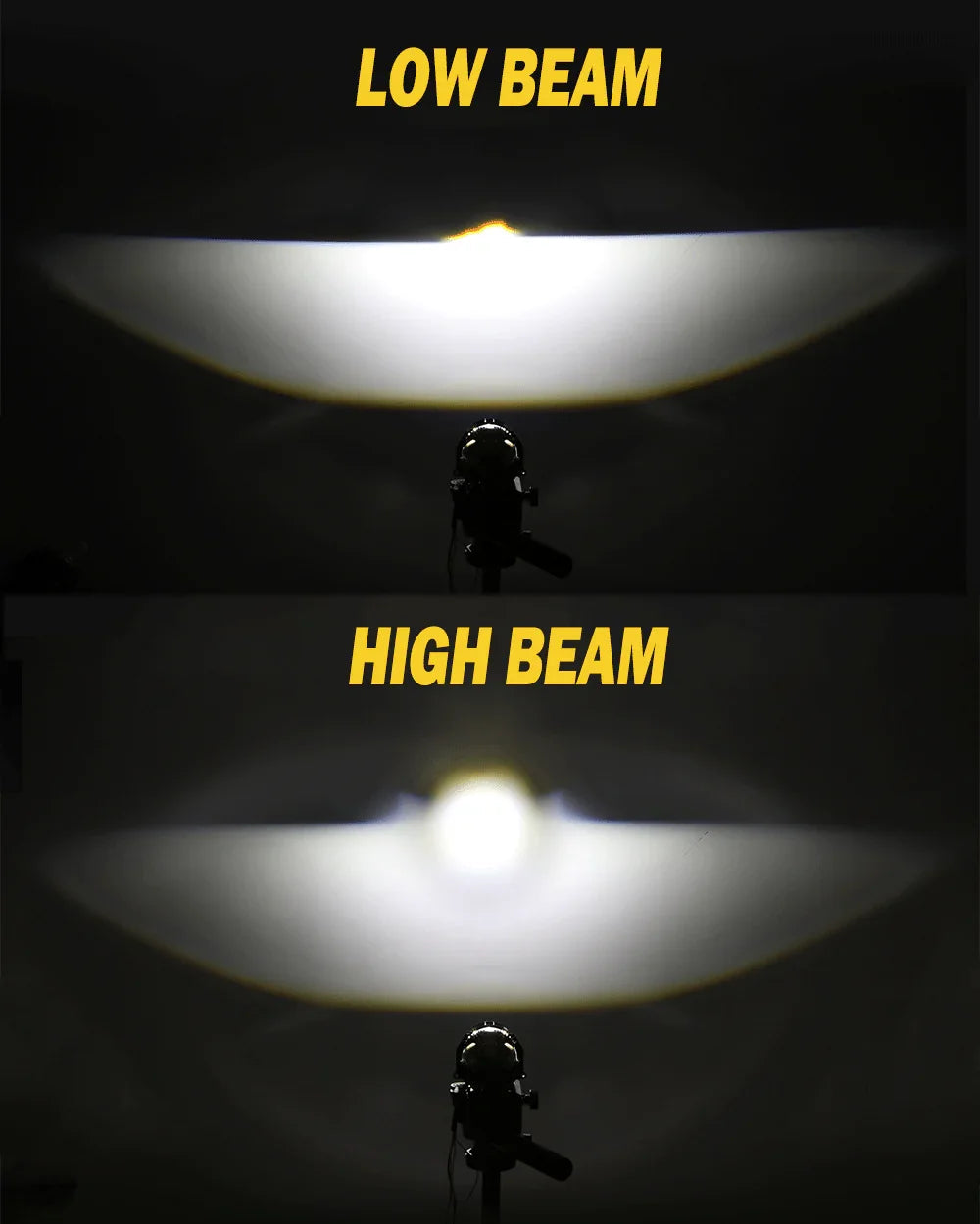 Auxbeam 3 Inch 170W 6000K Hyperboloid Bi-LED Projector Lens Headlight