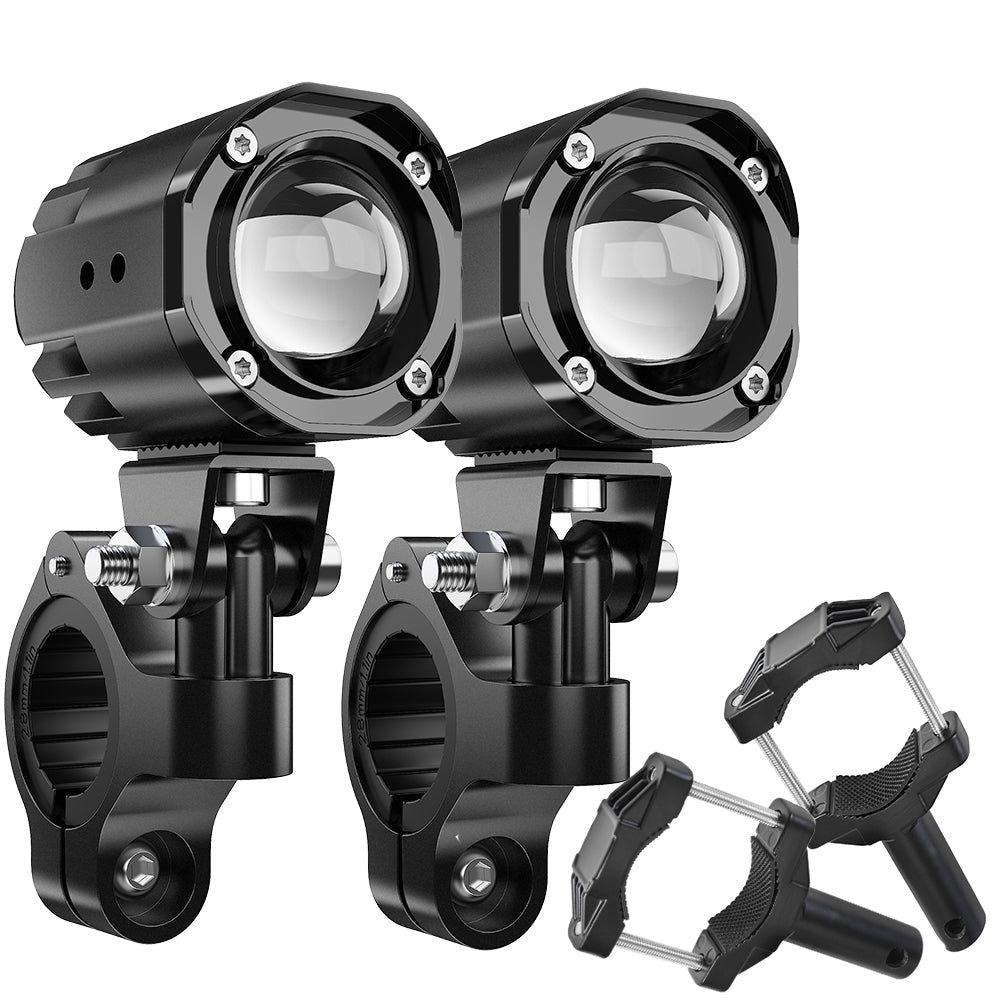 Auxbeam 2 Inch Mini Dual-Color Motorcycle LED Spotlight