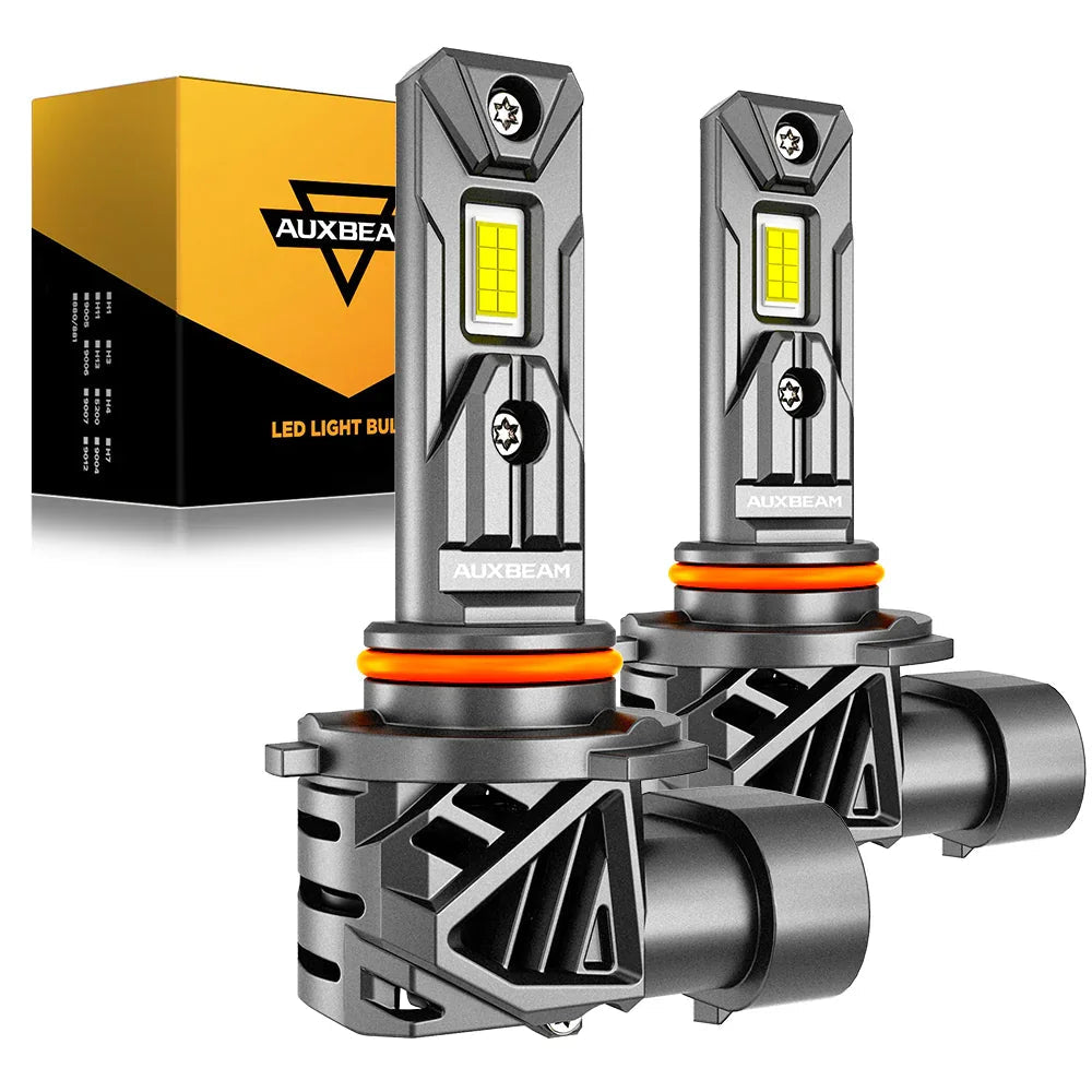 Auxbeam 9005/HB3 LED Headlight Bulbs 90W Q26S Series 1:1 Same OEM Size 2 Bulbs