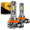 Auxbeam H11/H9/H8 LED Headlight Bulb 90W Q26S Series 1:1 Same OEM Size 2 Bulbs