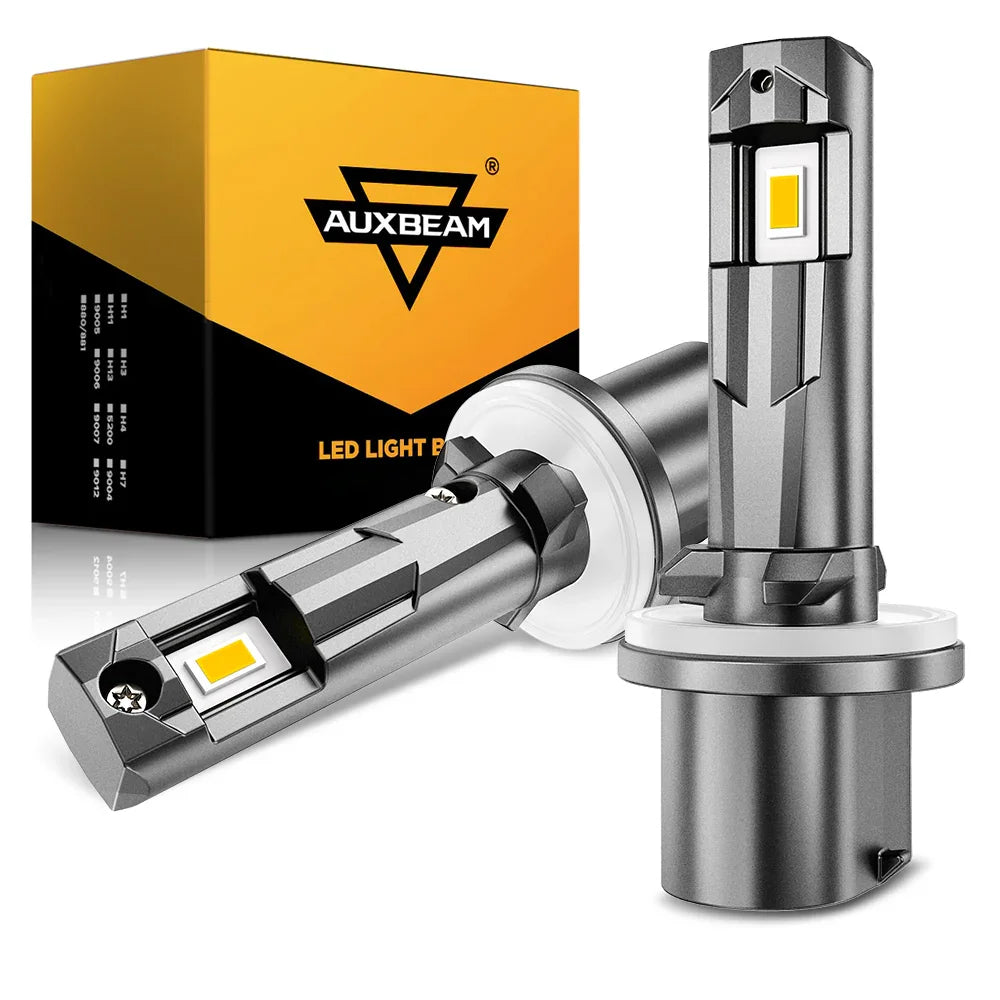 Auxbeam 880 885 890 899 892 893 LED Fog Light/DRL Bulbs 60W 3000K Yellow Q6