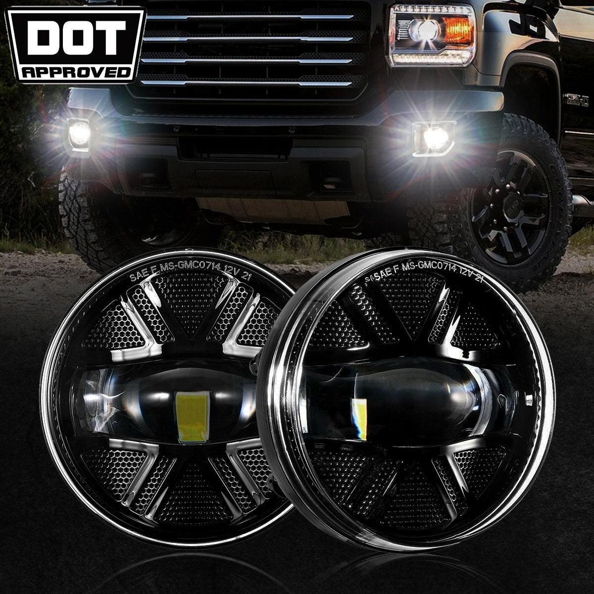 Auxbeam 48W LED Fog Lights DOT for 2007-2013 GMC Sierra 1500 / 2007-2014 Sierra