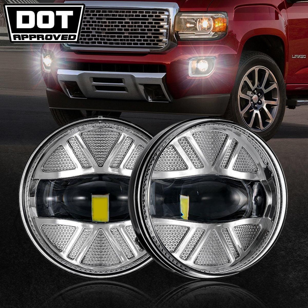 Auxbeam 48W LED Fog Lights DOT for 2007-2013 GMC Sierra 1500 / 2007-2014 Sierra