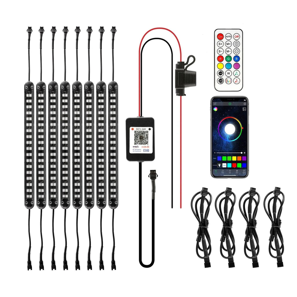 Auxbeam Magic Dream Color RGB Underglow Lights LED Strip Lights Kit