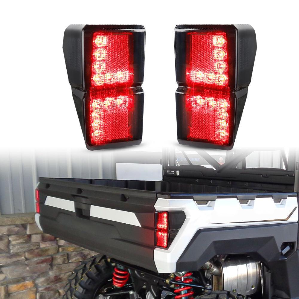 Auxbeam Smoked LED Tail Lights Rear for Polaris Ranger 1000 Models 2018-2022