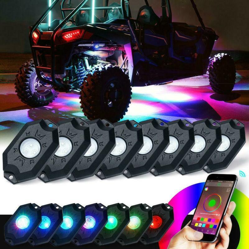 Auxbeam RGB LED Rock Light Set with Bluetooth Controller