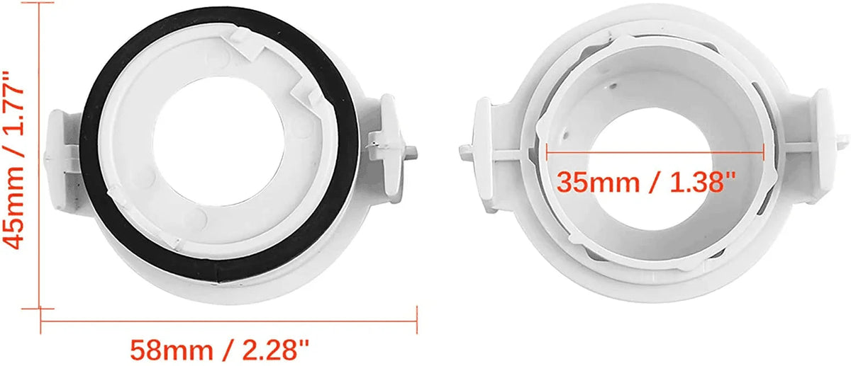 Auxbeam KP-126 H7 LED light Bulbs Base Holders for BMW E46 318i E65 E90