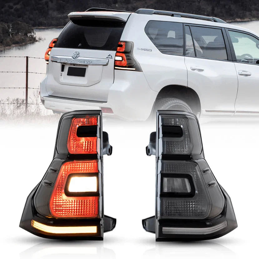 Vland LED Tail Lights Assembly for 2010-2016 Toyota Land Cruiser Prado 4th Gen