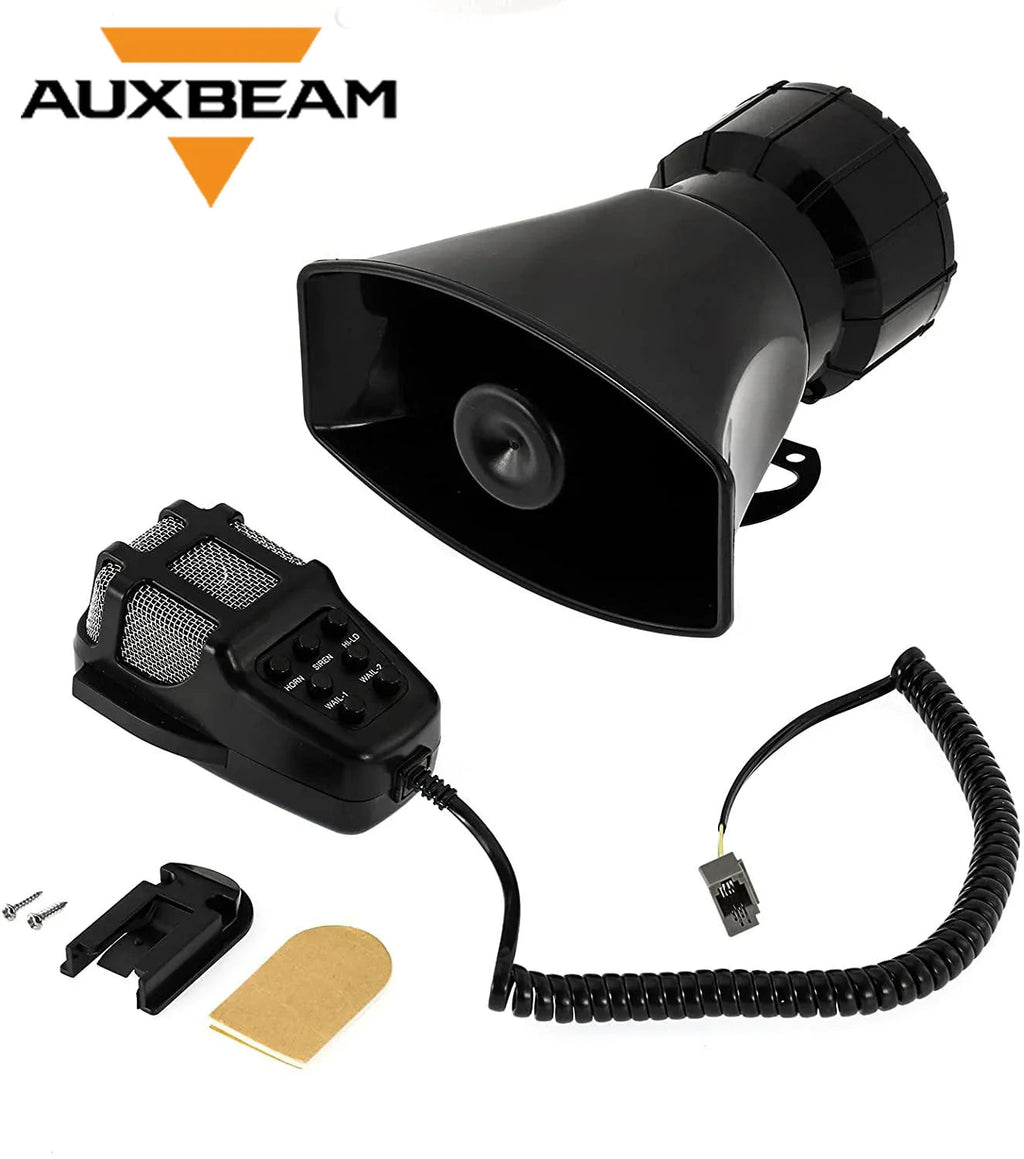 Auxbeam 12V 100W Horns 7 Tone Emergency Warning Siren