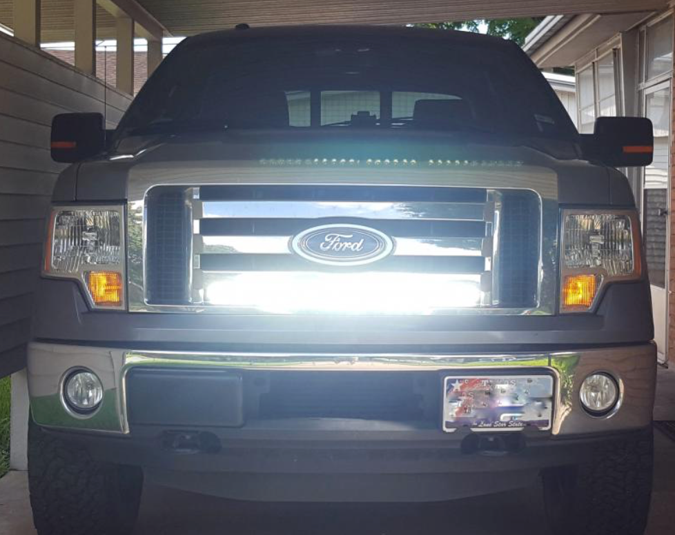 2009-2014 Ford F-150 Hidden Grille 30" Light Bar Kit - vehicle-specific brackets