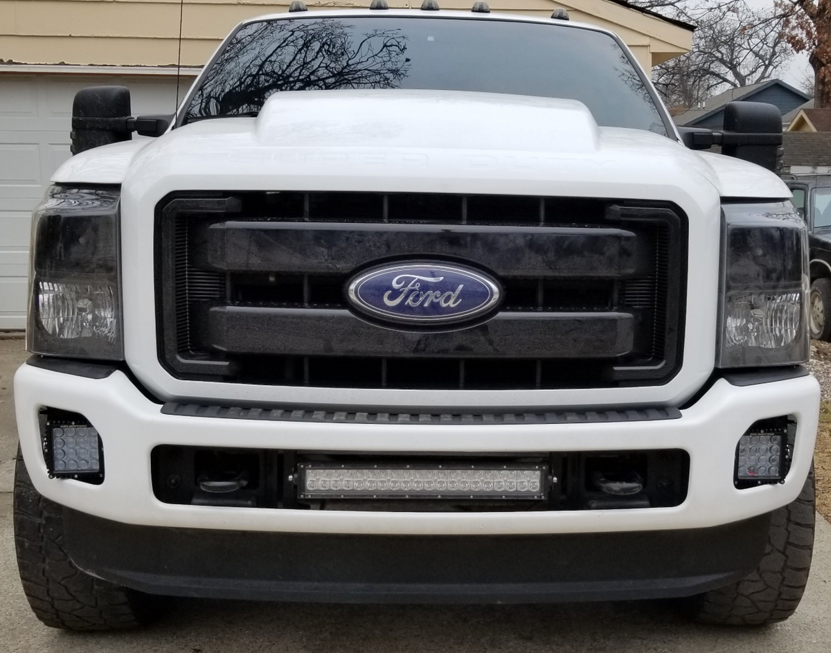 2011-2016 Ford Super Duty Hidden Bumper 20" Light Bar Kit - vehicle-specific brackets