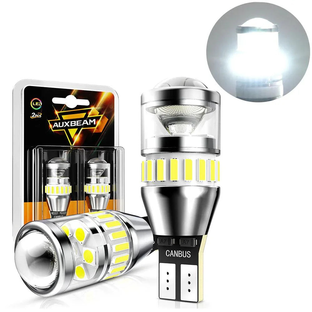 Auxbeam 912 921 T15 W16W LED Backup/Brake/Tail Light Bulbs 10W 4000ML 6500K