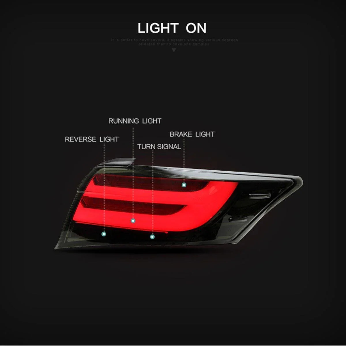 Vland LED Tail Lights for 2013-2022 Toyota Vios 3rd Gen (XP150 NCP150)
