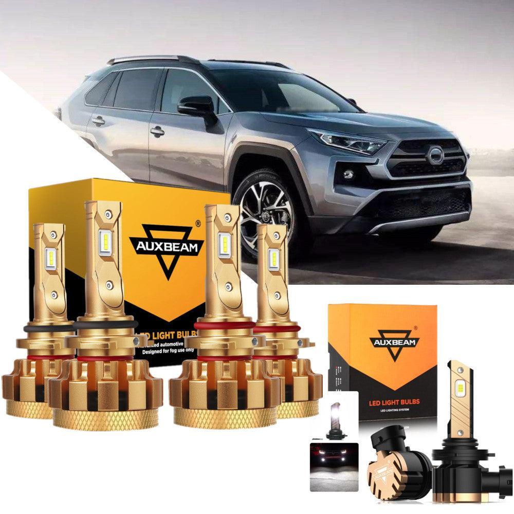 Auxbeam F-16 Plus Series LED High/Low Beam Bulb Bundle for 2000 Toyota RAV4