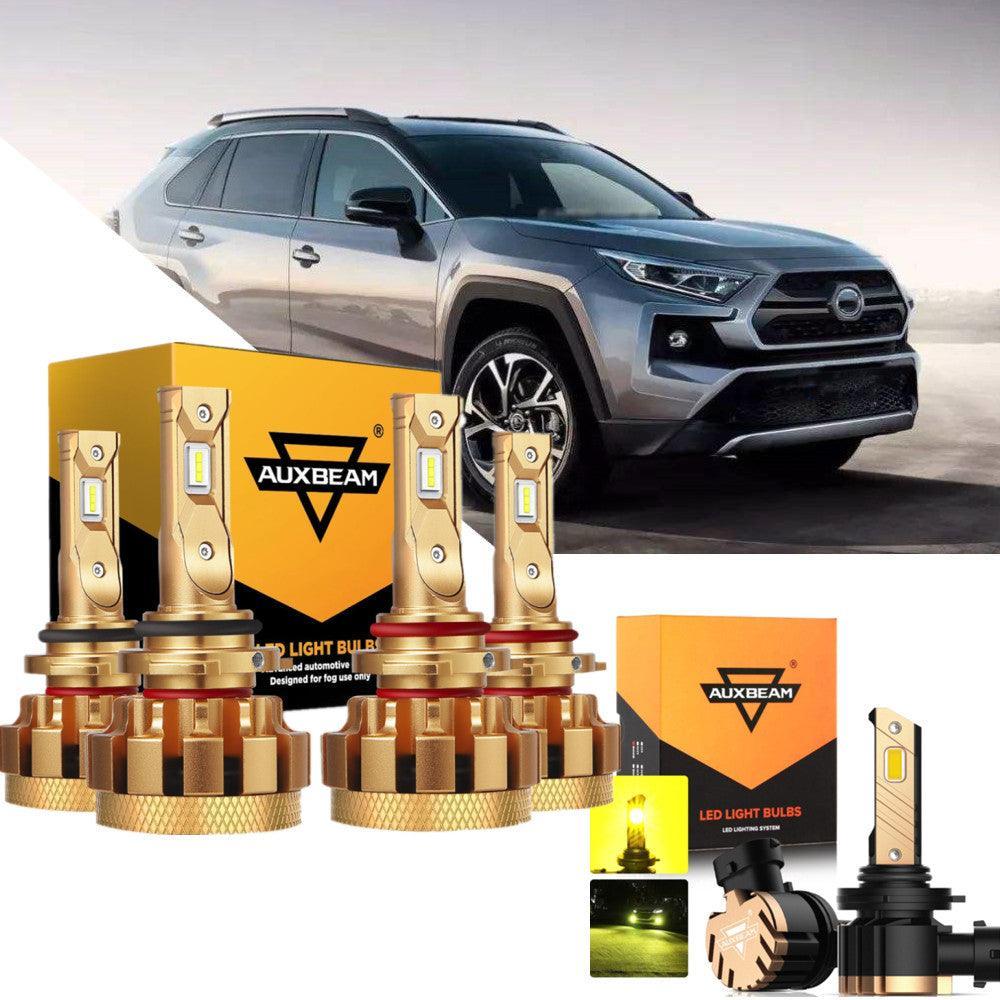 Auxbeam F-16 Plus Series LED High/Low Beam Bulb Bundle for 2000 Toyota RAV4