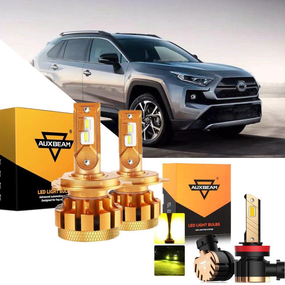 Auxbeam F-16 Plus Series LED High/Low Beam Bulb Bundle for 2005 Toyota RAV4