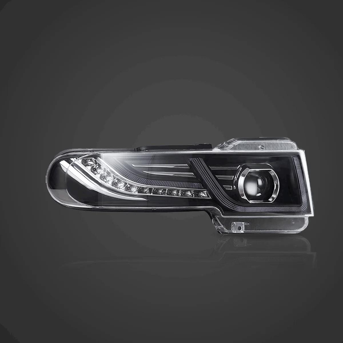 Vland LED Headlight Assembly Dual Beam for 2007-2015 Toyota FJ Cruiser XJ10