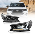 Vland LED Headlight Assembly 2nd Dual for 2015-2020 Toyota Hilux SR5 8th Gen