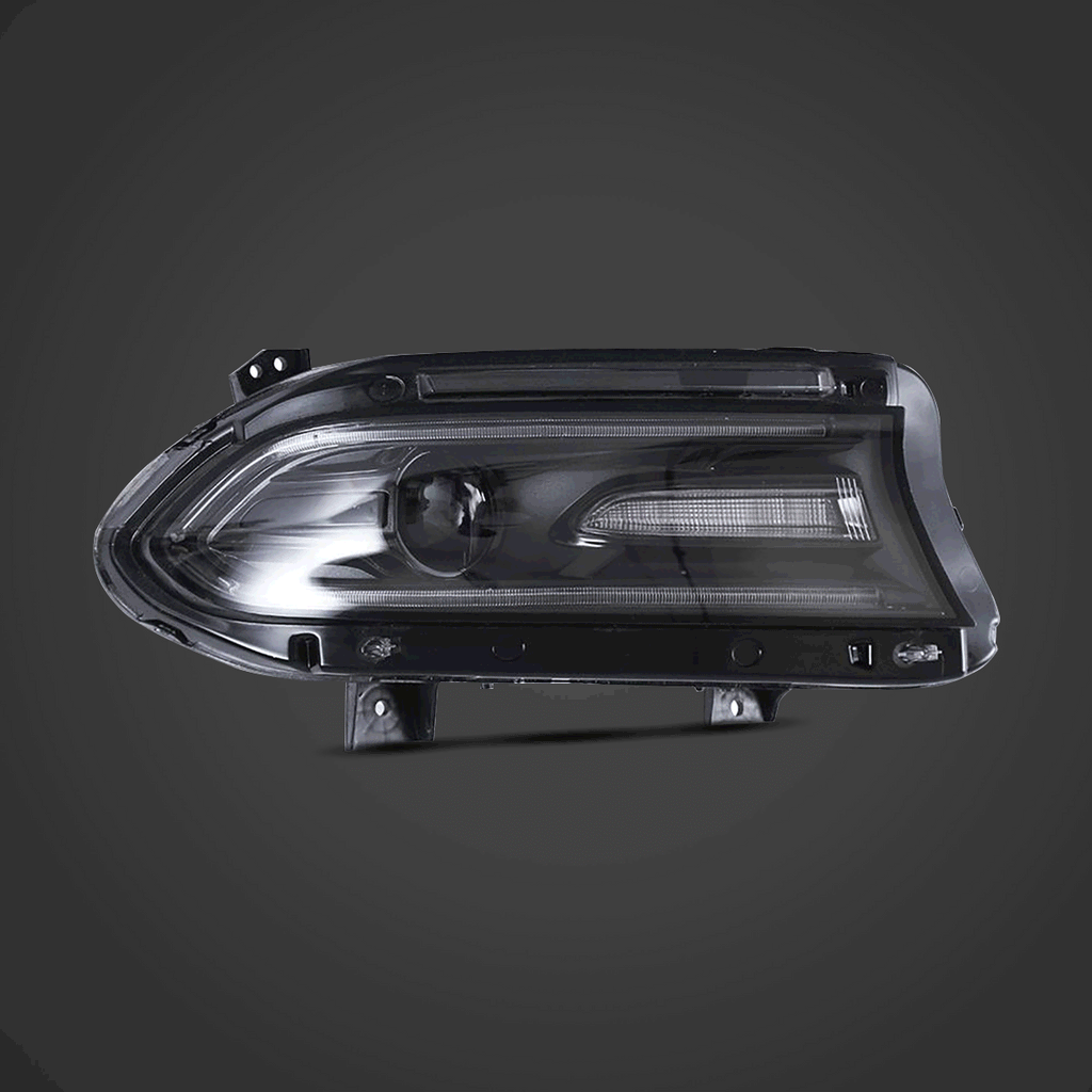 Vland LED Headlight Assembly Dual Beam for 2015-2023 Dodge Charger 7th Gen (LD)