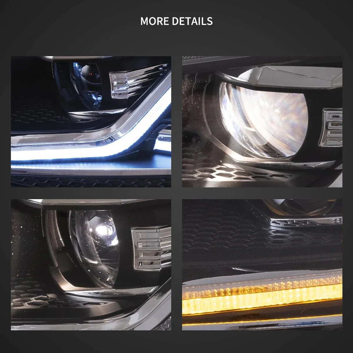 Vland LED Headlight Assembly for 2012-2017 Volkswagen Golf 7th Gen (Mk7, Typ 5G)