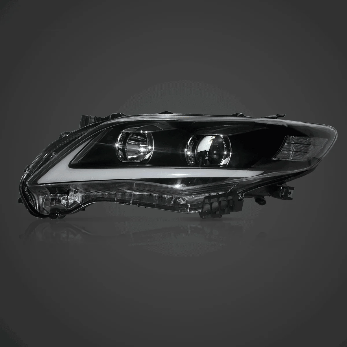 Vland LED Headlight Assembly Projector for 2011-2013 Toyota Corolla 10th Gen