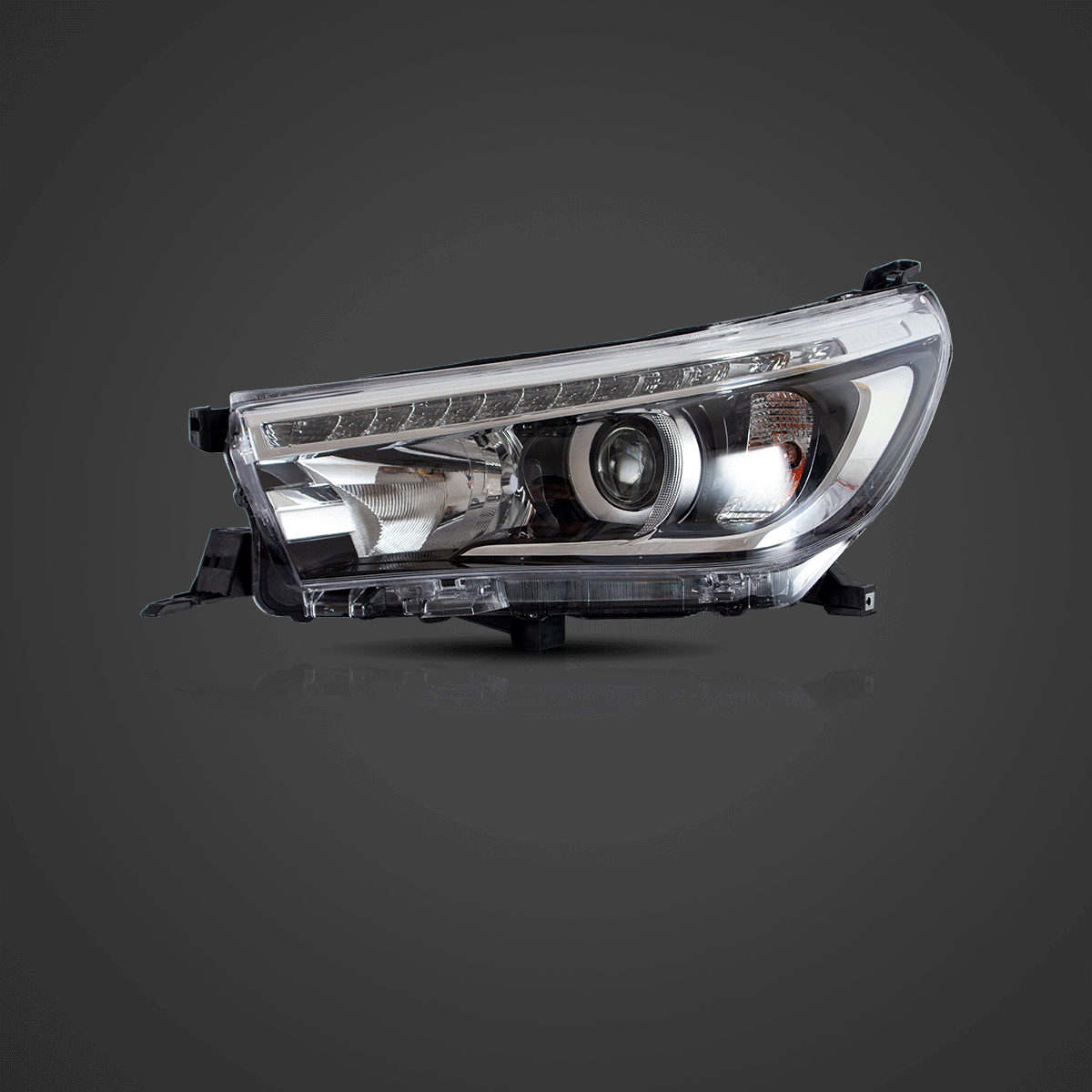 Vland LED Headlight Assembly Dual Beam for 2015-2020 Toyota Hilux SR5 8th Gen