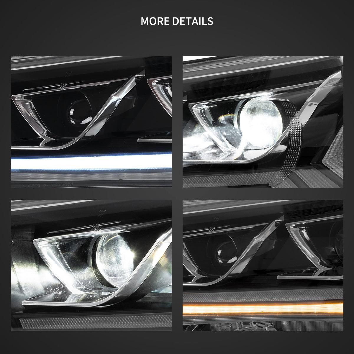 Vland LED Headlight Assembly 2nd Dual for 2015-2020 Toyota Hilux SR5 8th Gen