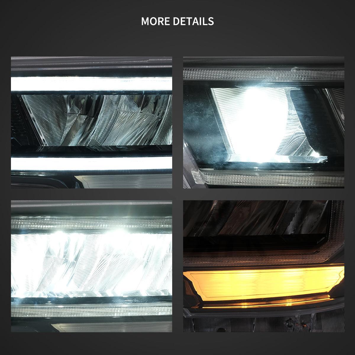 Vland LED Headlight Assembly for 2016-2023 Toyota Tacoma 3rd Gen (N300)