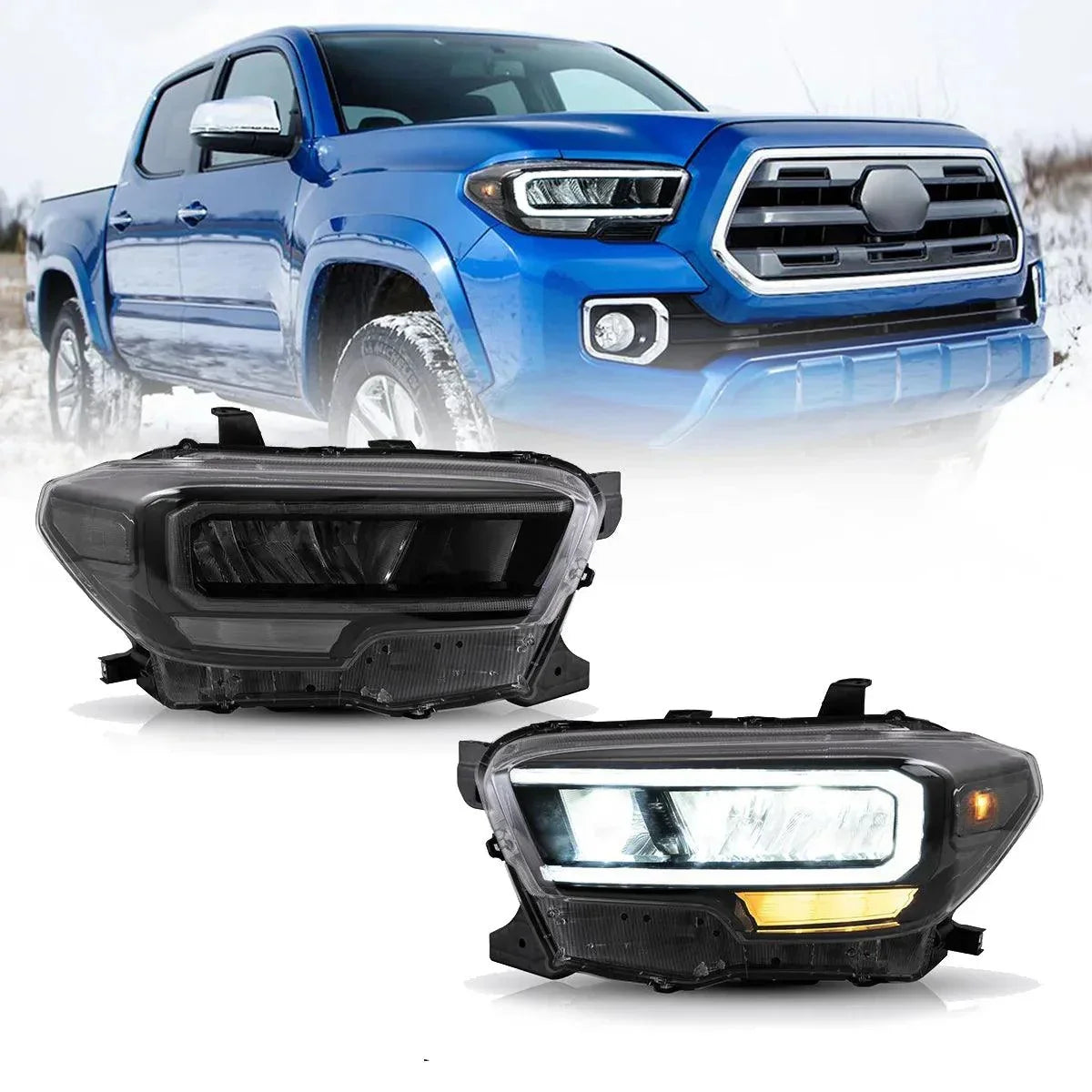 Vland LED Headlight Assembly for 2016-2023 Toyota Tacoma 3rd Gen (N300)