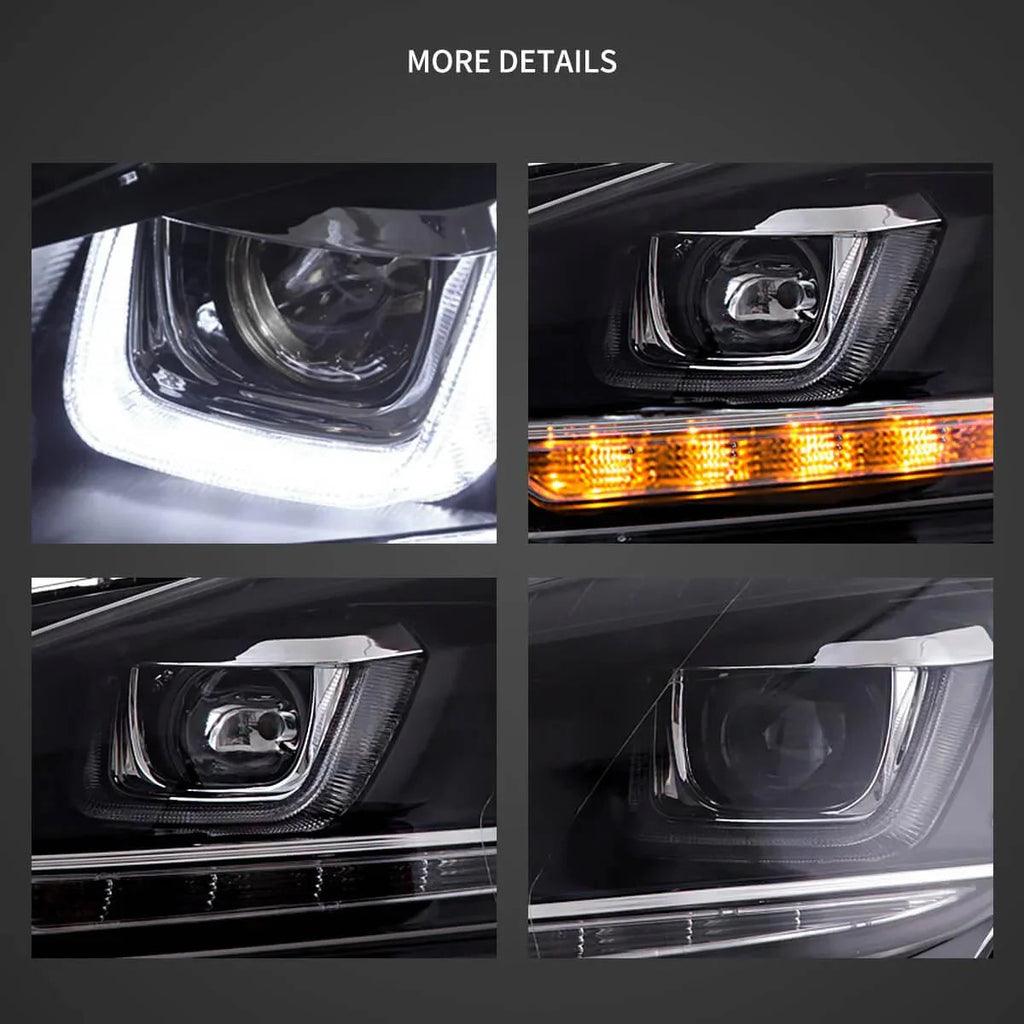 Vland LED Headlight for 2008-2014 Volkswagen Golf 6th Gen (Mk6/A6 Typ 5K)