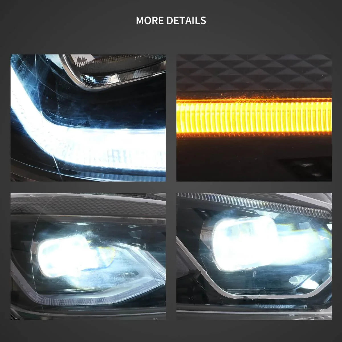 Vland LED Headlight for 2008-2014 Volkswagen Golf 6th Gen (Mk6/A6 Typ 5K)