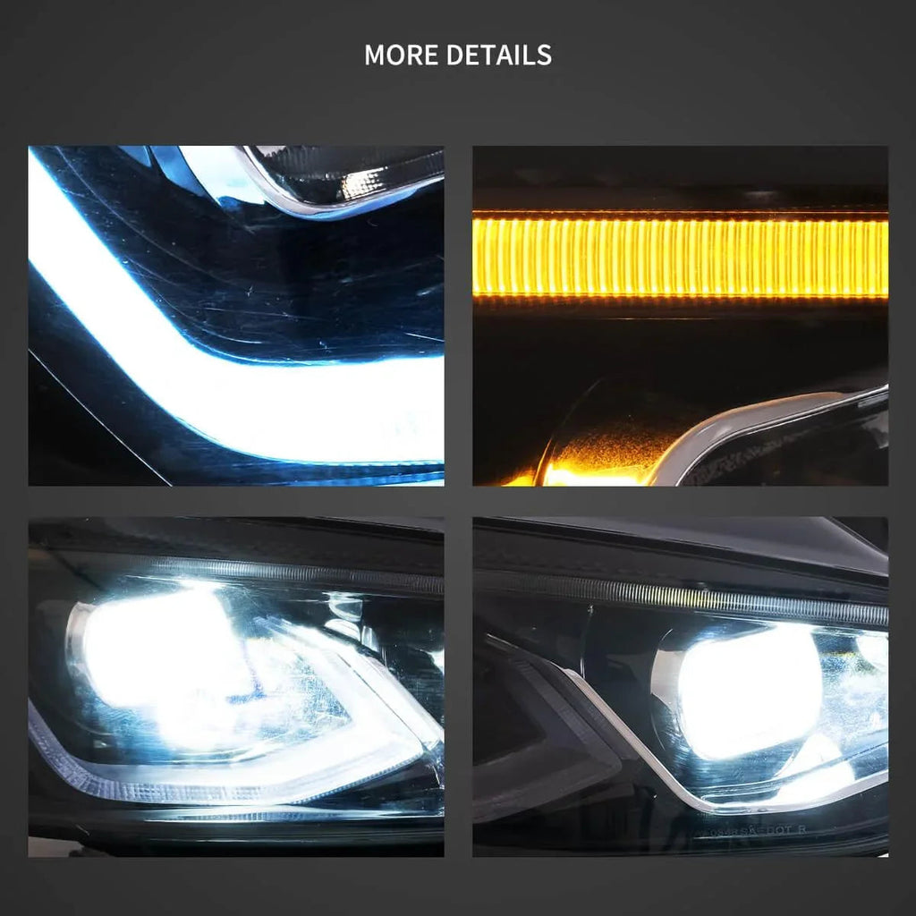 Vland LED Headlight Assembly for 2014-2017 Volkswagen Golf 7th Gen (Mk7, Typ 5G)
