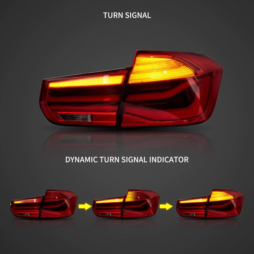 Vland LED Tail Lights Assembly for 2012-2019 BMW 3