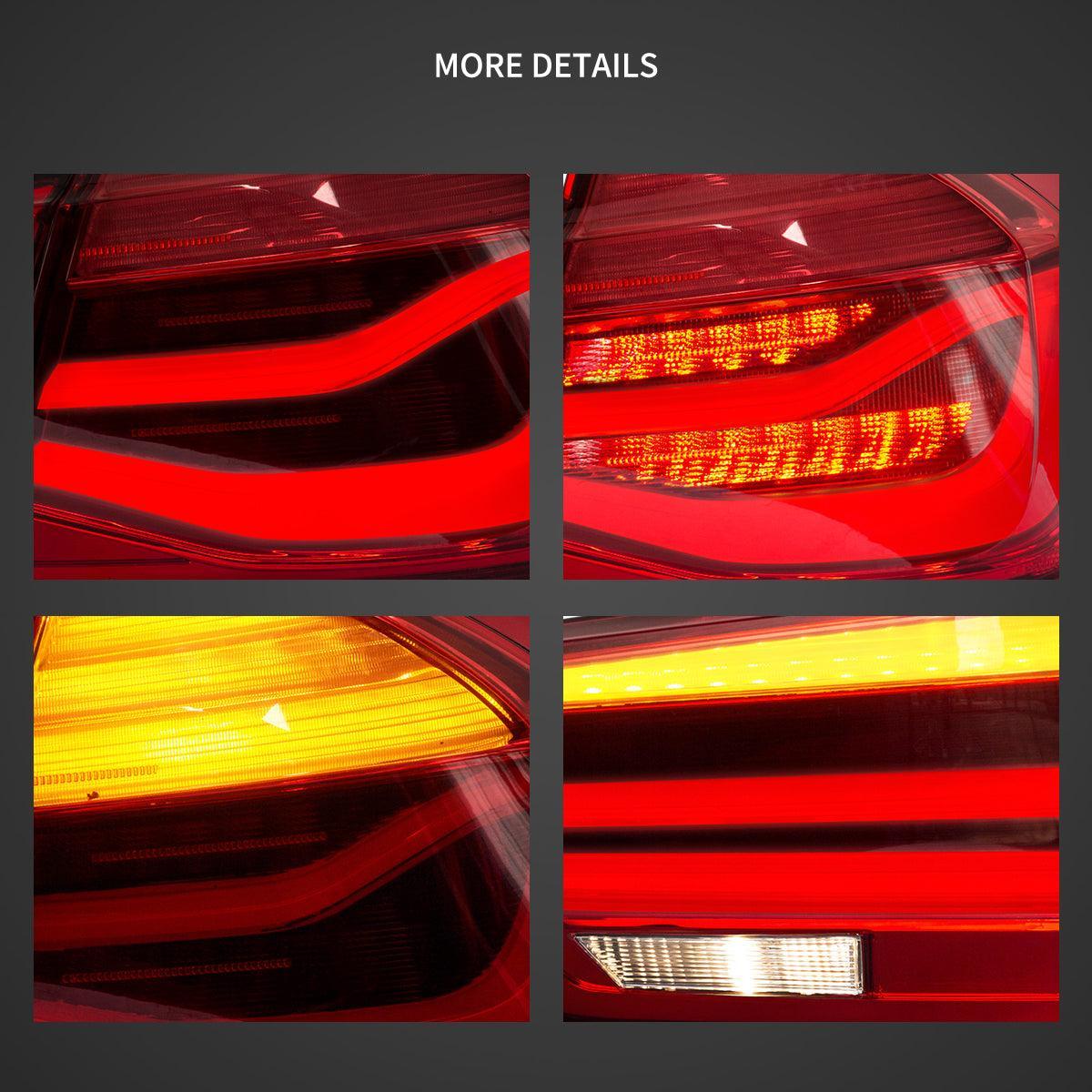 Vland LED Tail Lights Assembly for 2012-2019 BMW 3