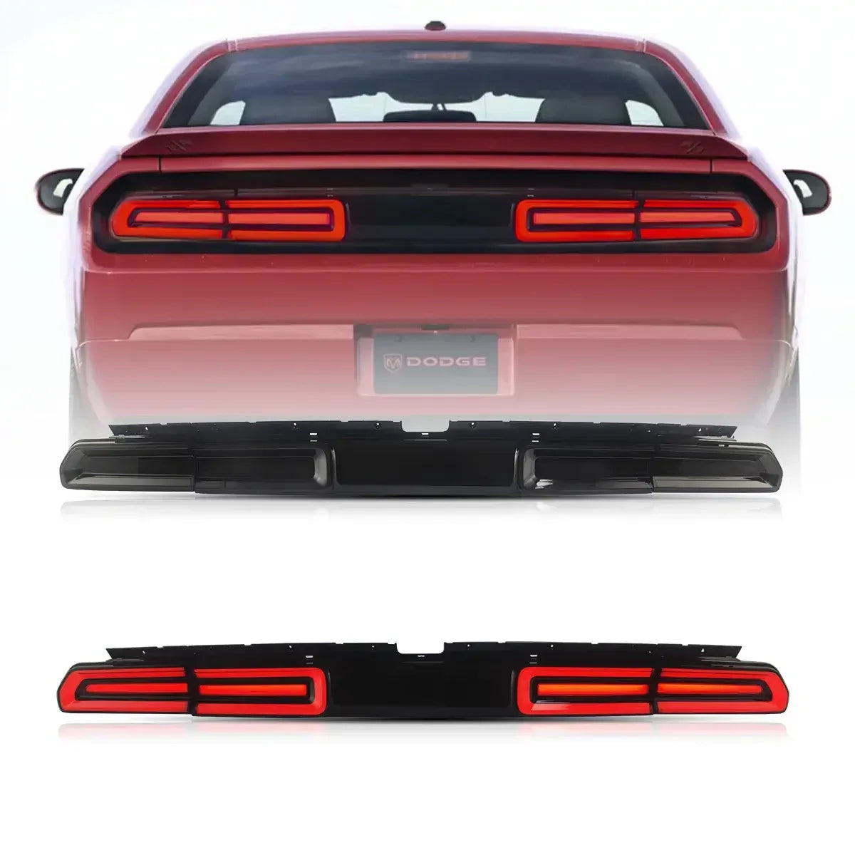 Vland LED Tail Lights Assembly for 2008-2014 Dodge Challenger 3rd Gen (LC)