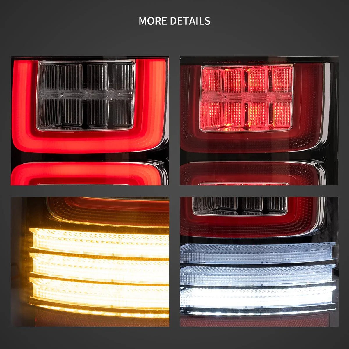 Vland LED Tail Lights Assembly for 2015-2020 Ford F150 13th Gen (P552)