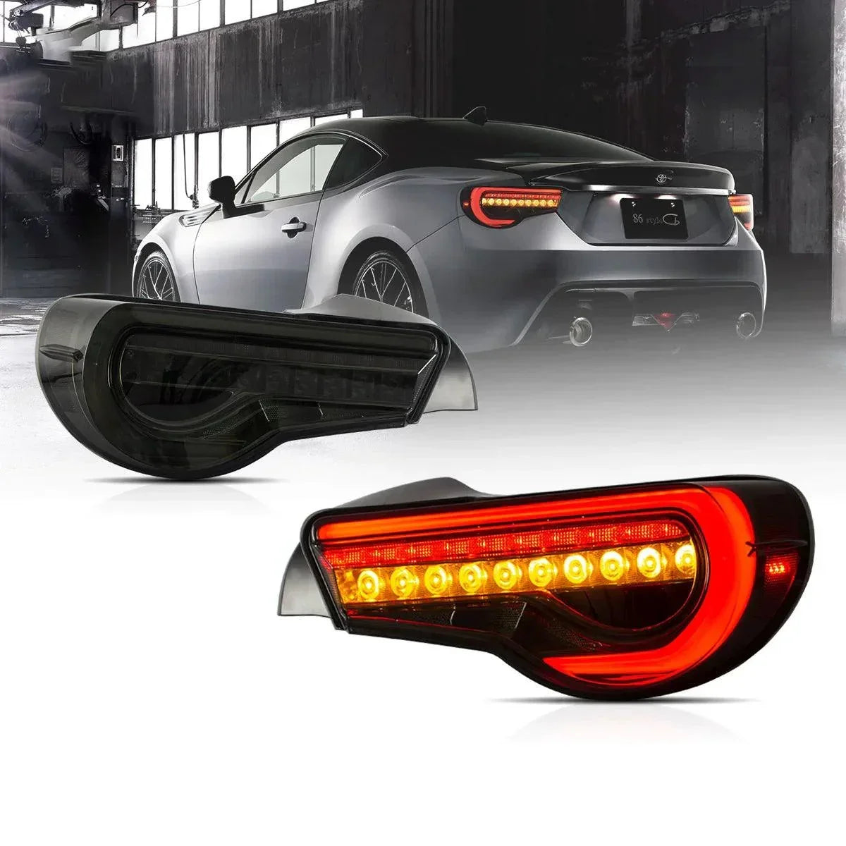 Vland LED Tail Lights Assembly for 2012-2020 Toyota 86 GT86 2013-2020 Subaru BRZ