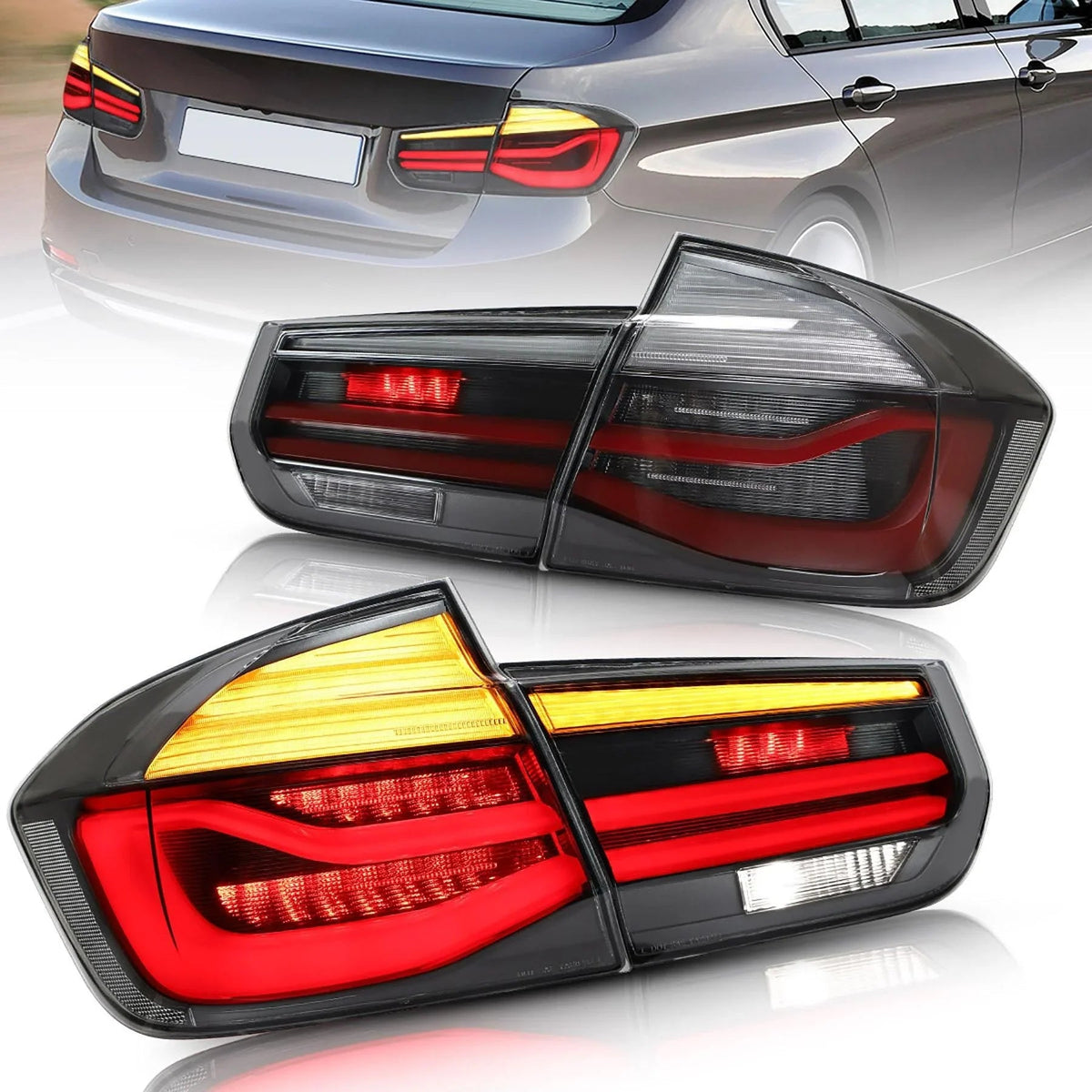 Vland LED Tail Lights Assembly for 2012-2019 BMW 3