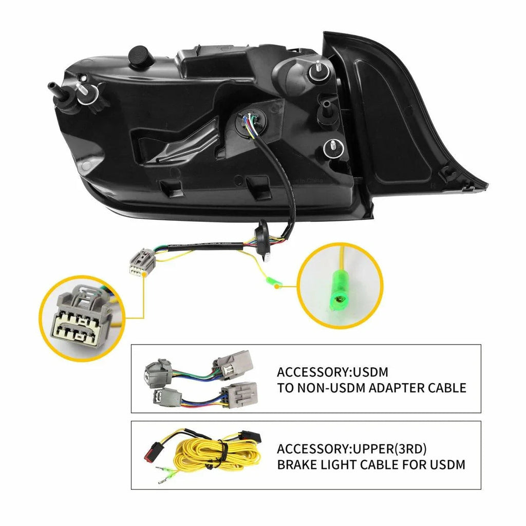 Vland LED Tail Lights Assembly for 2015-2023 Ford Mustang 6th Gen (S550)