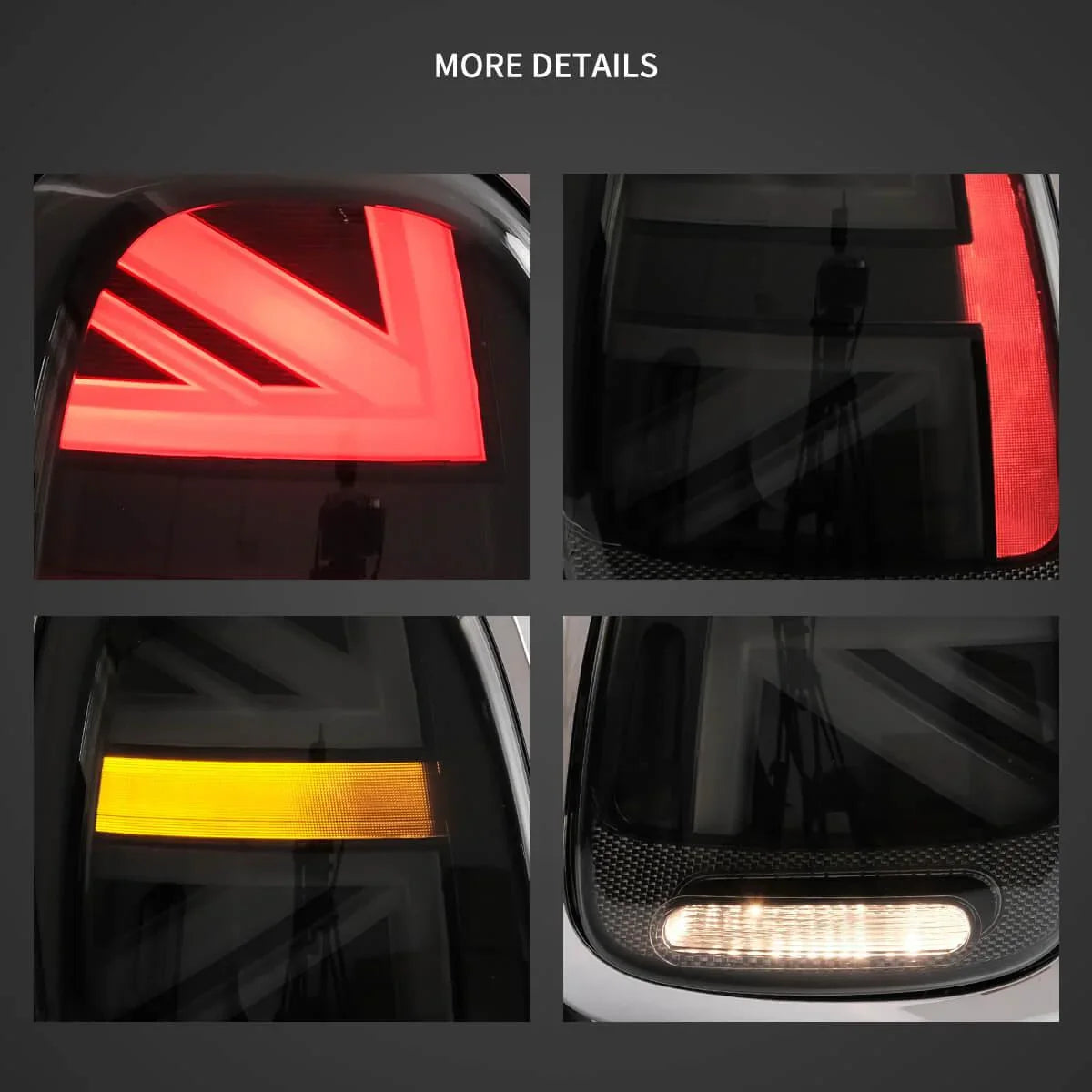 Vland LED Tail Lights Assembly for 2014-2019 BMW Mini F-Series (F55/F56/F57)