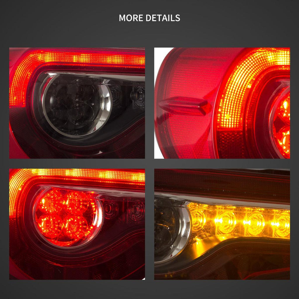 Vland Sequential LED Tail Lights for 2012-2021 Toyota 86, Subaru BRZ, Scion FR-S