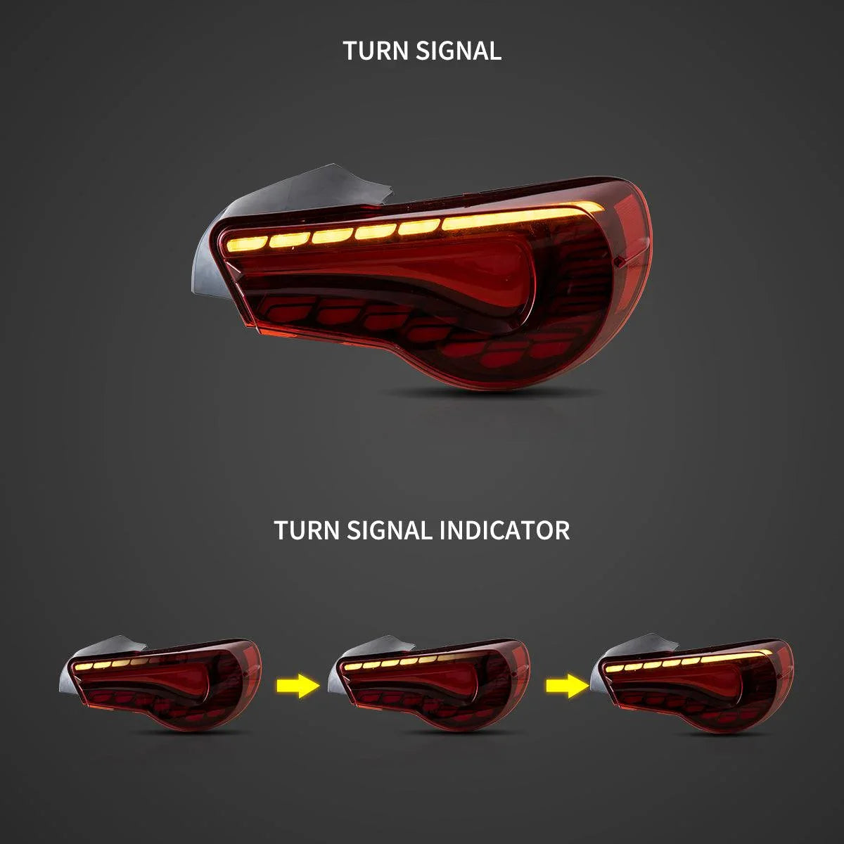 Vland LED Tail Lights for 2012-2020 Toyota 86 GT86 FT86 2013-2020 Subaru BRZ